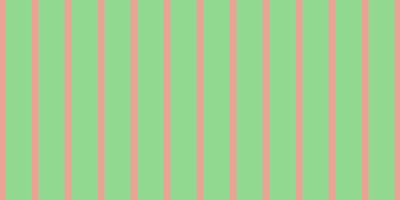 #6fcd6f (75%), #eba393 vertical lines, fourteen pixels wide, fifty-two pixels apart