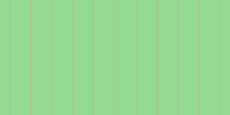 #6fcd6f (75%), #eba393 vertical lines, two pixels wide, seventy-one pixels apart