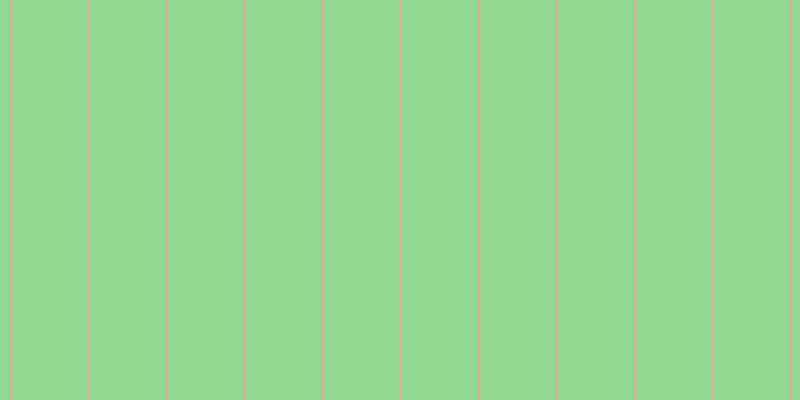 #6fcd6f (75%), #eba393 vertical lines, two pixels wide, seventy-six pixels apart