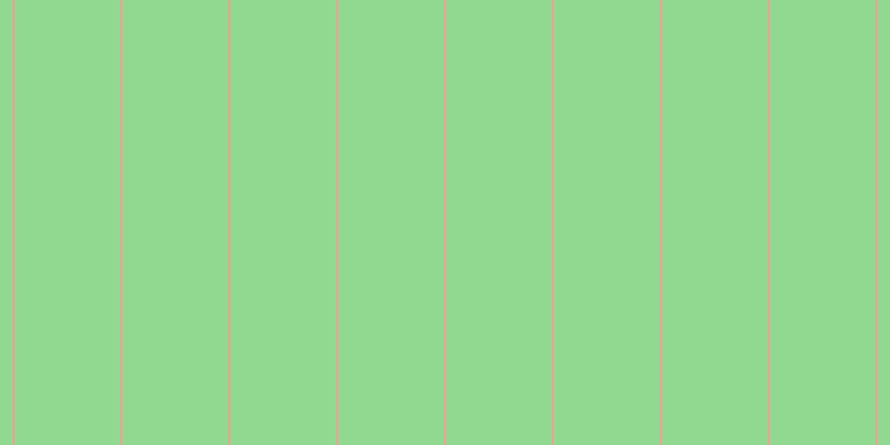 #6fcd6f (75%), #eba393 vertical lines, two pixels wide, ninety-five pixels apart
