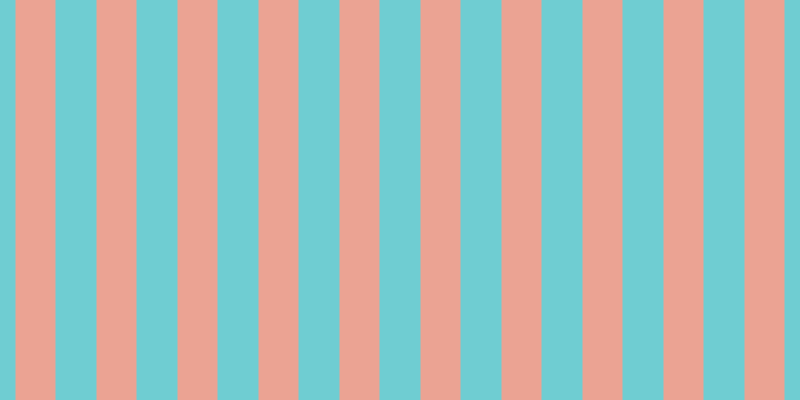#6fcdd2, #eba393 vertical lines, forty pixels wide, forty-one pixels apart