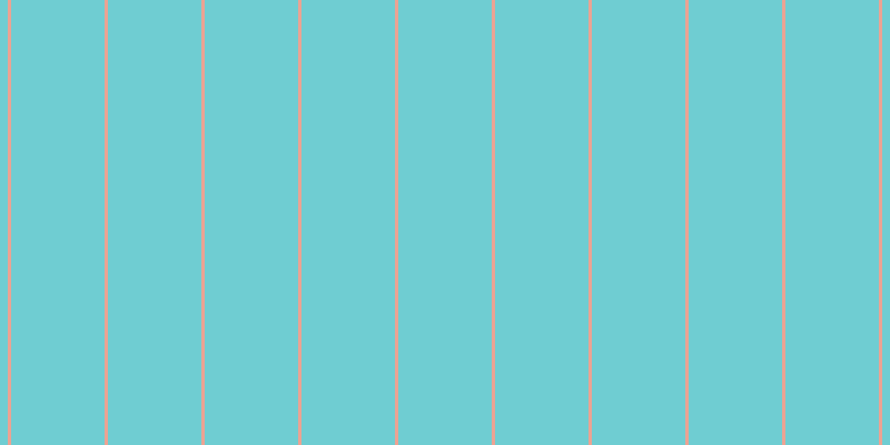 #6fcdd2, #eba393 vertical lines, three pixels wide, eighty-four pixels apart