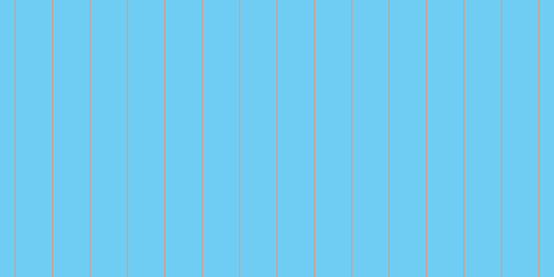 #6fcdf3, #caa393 vertical lines, two pixels wide, fifty-two pixels apart