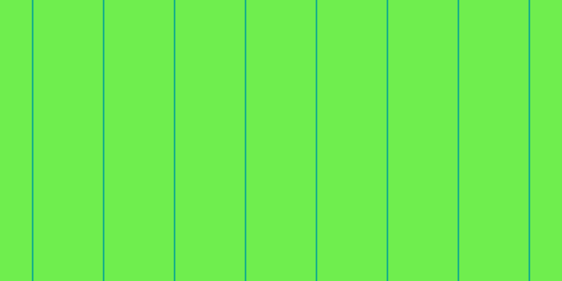 #6fee4e, #04a393 vertical lines, two pixels wide, ninety-nine pixels apart