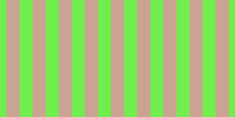 #6fee4e, #caa393 vertical lines, forty-five pixels wide, forty-four pixels apart
