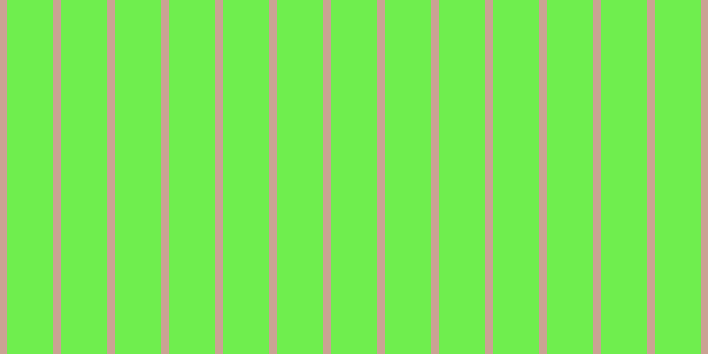 #6fee4e, #caa393 vertical lines, nine pixels wide, fifty-two pixels apart