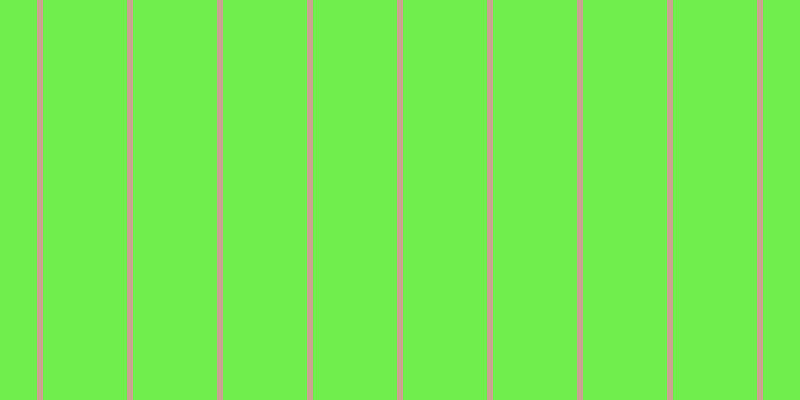 #6fee4e, #caa393 vertical lines, six pixels wide, eighty-four pixels apart