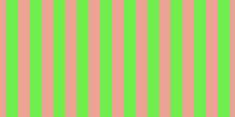 #6fee4e, #eba393 vertical lines, forty pixels wide, forty pixels apart