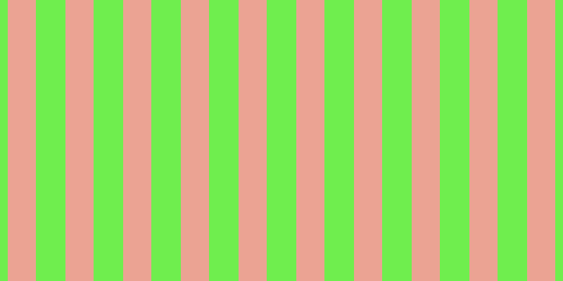 #6fee4e, #eba393 vertical lines, forty pixels wide, forty-two pixels apart