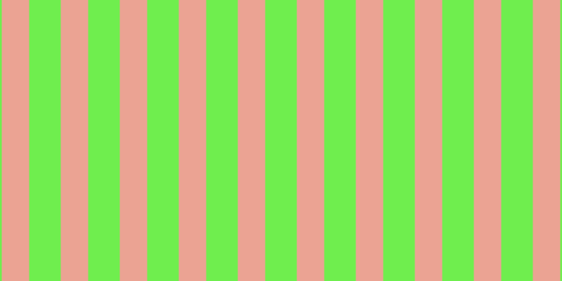 #6fee4e, #eba393 vertical lines, thirty-nine pixels wide, forty-five pixels apart
