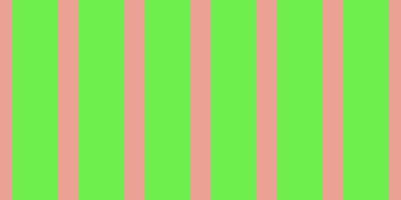 #6fee4e, #eba393 vertical lines, forty-one pixels wide, ninety-one pixels apart