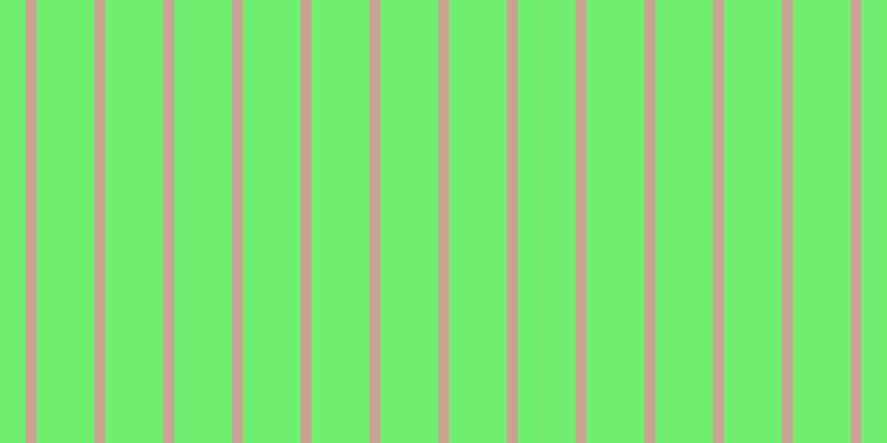 #6fee6f, #caa393 vertical lines, ten pixels wide, fifty-two pixels apart