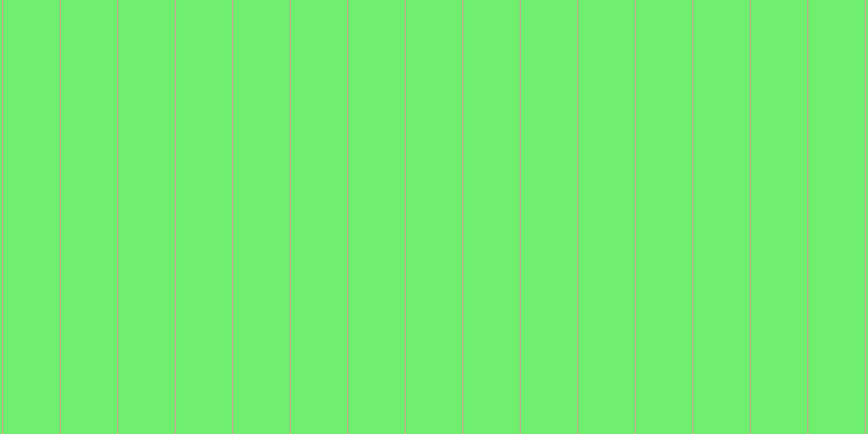 #6fee6f, #caa393 vertical lines, one pixels wide, fifty-two pixels apart
