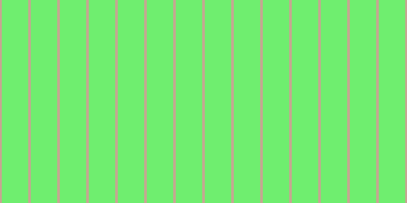 #6fee6f, #caa393 vertical lines, five pixels wide, fifty-two pixels apart
