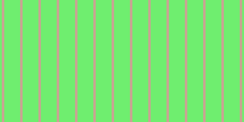 #6fee6f, #caa393 vertical lines, eight pixels wide, fifty-two pixels apart