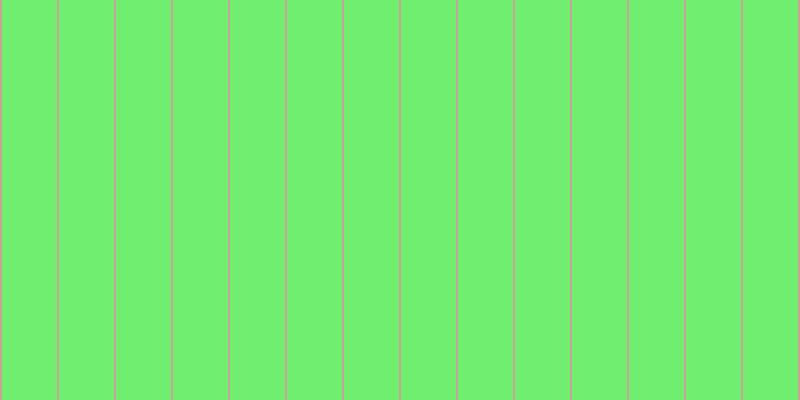 #6fee6f, #caa393 vertical lines, two pixels wide, fifty-five pixels apart