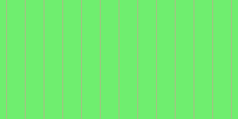 #6fee6f, #caa393 vertical lines, two pixels wide, sixty-one pixels apart