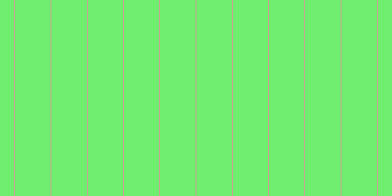 #6fee6f, #caa393 vertical lines, two pixels wide, seventy-two pixels apart
