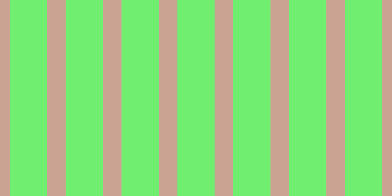 #6fee6f, #caa393 vertical lines, thirty-eight pixels wide, seventy-six pixels apart