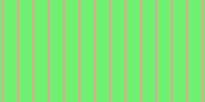 #6fee6f, #eba393 vertical lines, eight pixels wide, fifty-two pixels apart