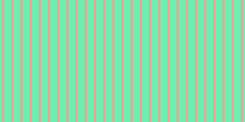 #6feeb1, #eba393 vertical lines, seven pixels wide, twenty-three pixels apart