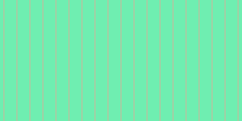 #6feeb1, #eba393 vertical lines, two pixels wide, forty-one pixels apart