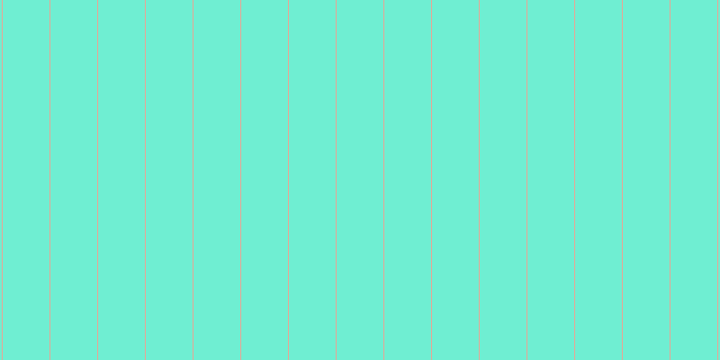 #6feed2, #eba393 vertical lines, one pixels wide, fifty-two pixels apart