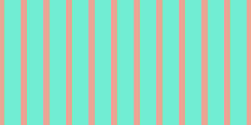 #6feed2, #eba393 vertical lines, twenty pixels wide, fifty-two pixels apart