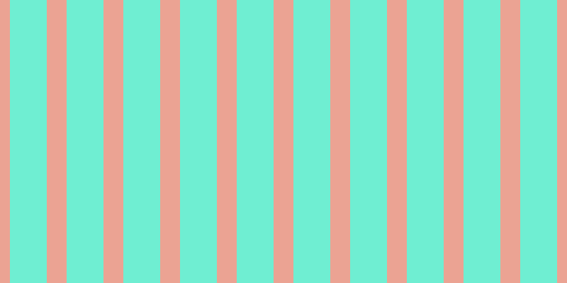 #6feed2, #eba393 vertical lines, twenty-eight pixels wide, fifty-two pixels apart