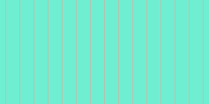 #6feed2, #eba393 vertical lines, two pixels wide, fifty-two pixels apart