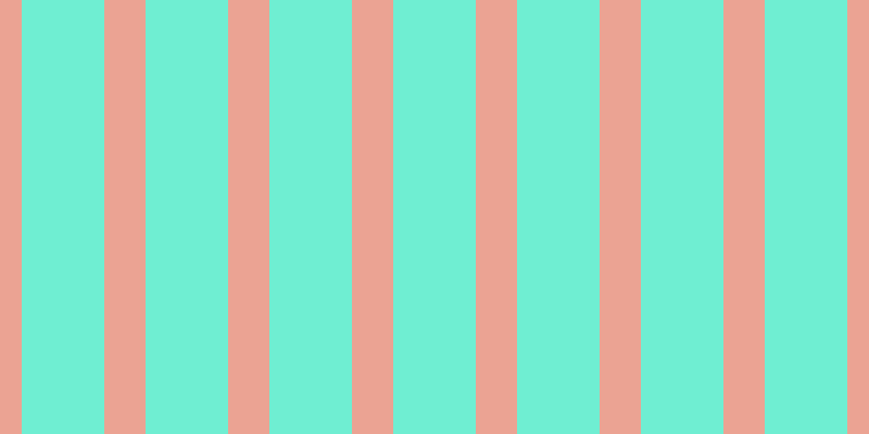 #6feed2, #eba393 vertical lines, thirty-eight pixels wide, seventy-six pixels apart