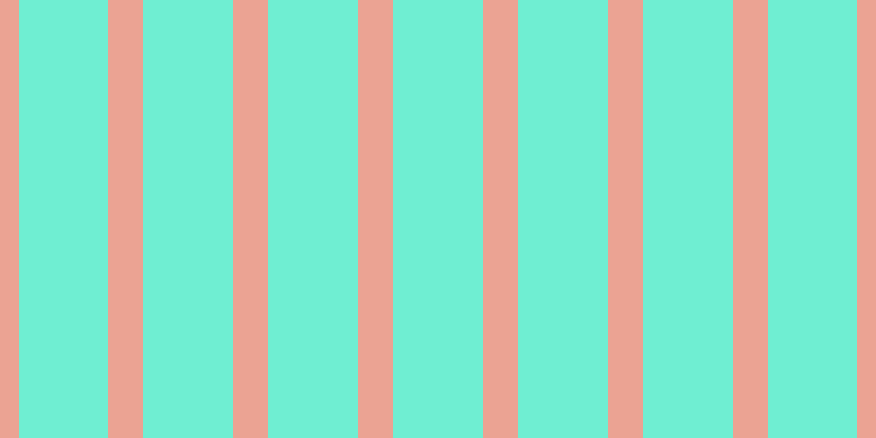 #6feed2, #eba393 vertical lines, thirty-two pixels wide, eighty-two pixels apart