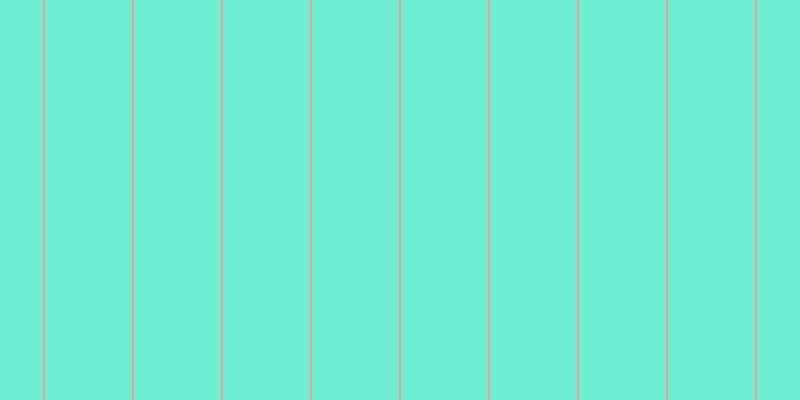 #6feed2, #eba393 vertical lines, two pixels wide, eighty-seven pixels apart
