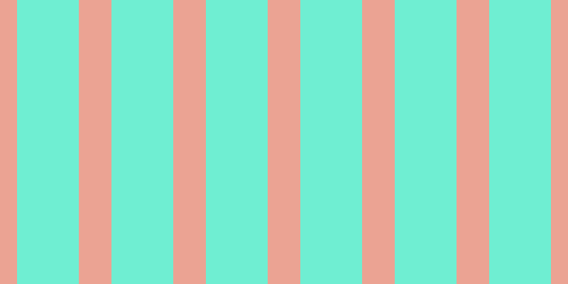 #6feed2, #eba393 vertical lines, forty-six pixels wide, eighty-seven pixels apart