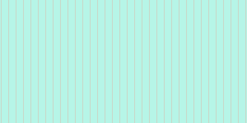 #6feed2 (50%), #eba393 vertical lines, one pixels wide, twenty-three pixels apart