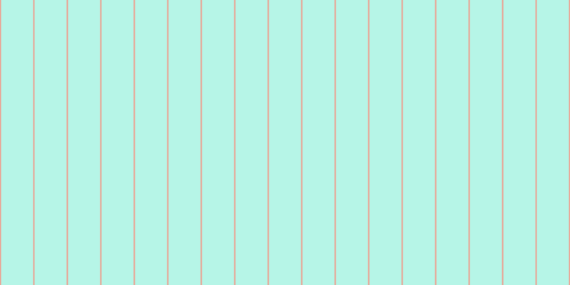#6feed2 (50%), #eba393 vertical lines, two pixels wide, forty-five pixels apart
