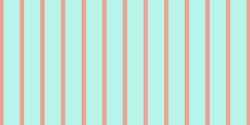 #6feed2 (50%), #eba393 vertical lines, fourteen pixels wide, fifty-two pixels apart