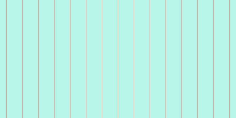 #6feed2 (50%), #eba393 vertical lines, two pixels wide, fifty-two pixels apart