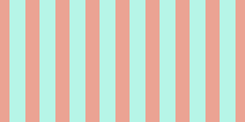 #6feed2 (50%), #eba393 vertical lines, forty-six pixels wide, fifty-two pixels apart