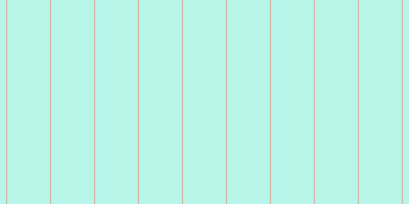 #6feed2 (50%), #eba393 vertical lines, two pixels wide, eighty-four pixels apart
