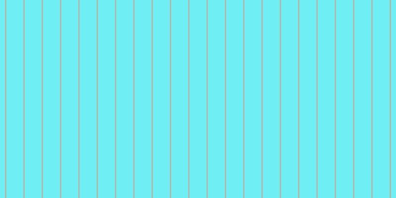 #6feef3, #caa393 vertical lines, two pixels wide, thirty-five pixels apart
