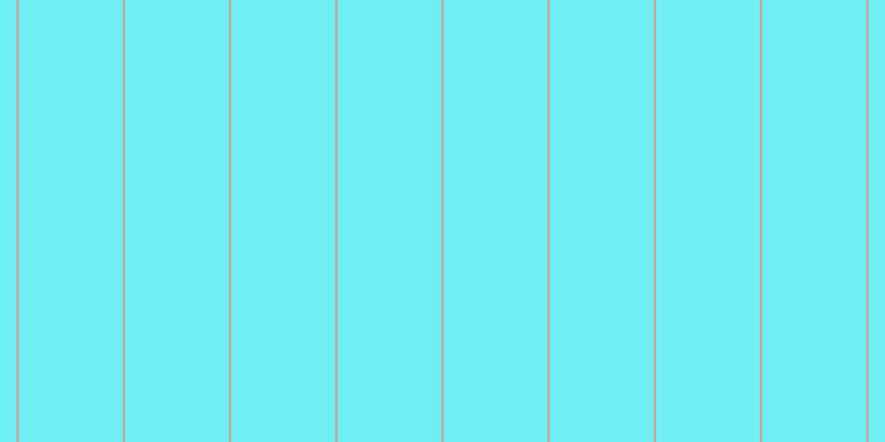 #6feef3, #caa393 vertical lines, two pixels wide, ninety-four pixels apart