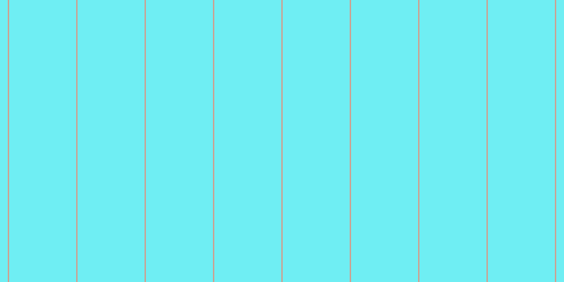 #6feef3, #caa393 vertical lines, two pixels wide, ninety-five pixels apart
