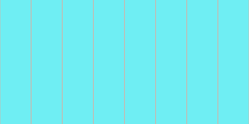 #6feef3, #eba393 vertical lines, two pixels wide, ninety-eight pixels apart