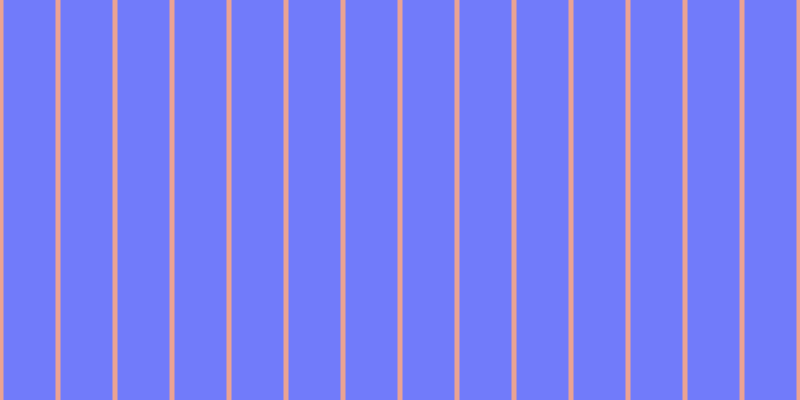 #717bfa, #eba393 vertical lines, five pixels wide, fifty-two pixels apart