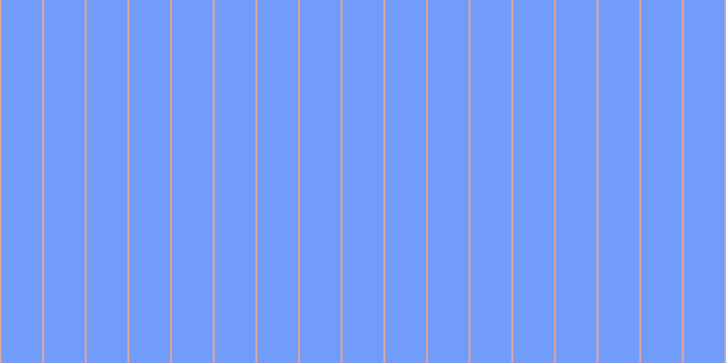 #719cfa, #eba393 vertical lines, two pixels wide, forty-five pixels apart