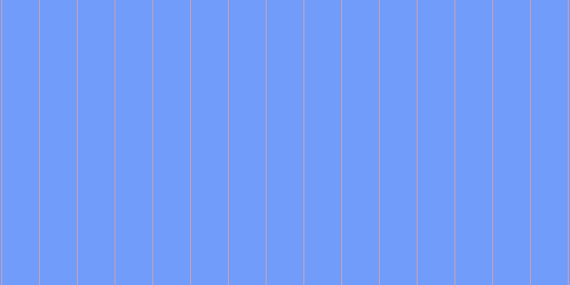 #719cfa, #eba393 vertical lines, one pixels wide, fifty-two pixels apart