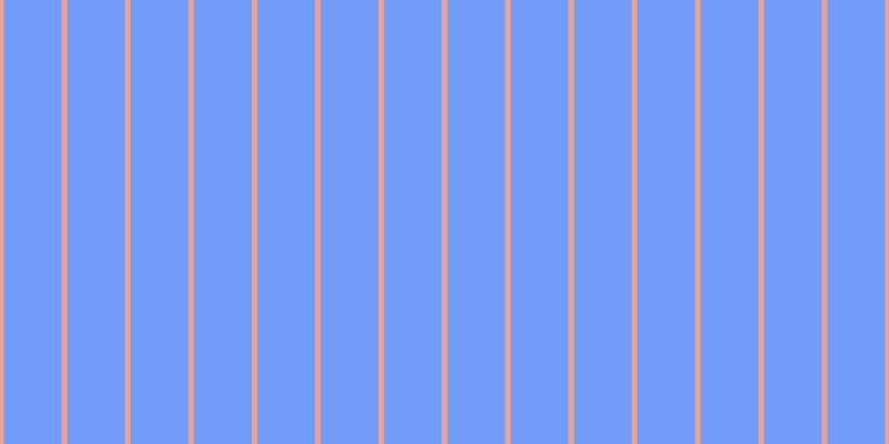 #719cfa, #eba393 vertical lines, five pixels wide, fifty-two pixels apart
