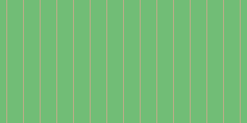 #71bd76, #eba393 vertical lines, two pixels wide, fifty-two pixels apart