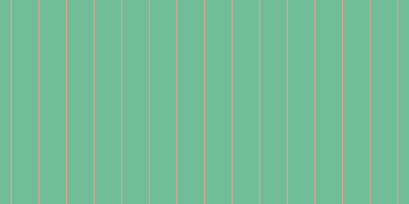 #71bd97, #eba393 vertical lines, two pixels wide, fifty-two pixels apart